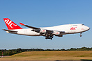Operating a cargo flight into Birmingham from Nur Sultan
