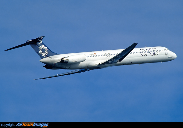 Large billboard titles McDonnell Douglas MD-83