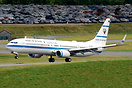 One of many aircraft bringing foreign dignitaries to the UK for the fu...