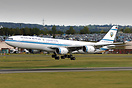 One of many aircraft bringing foreign dignitaries to the UK for the fu...