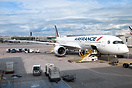 An Air France Airbus A350-941 during a turn-around at Paris-Charles de...