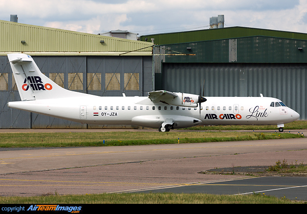 The second ATR72 for Air Cairo fresh out of Airbourne Colours paintshop, showing registration OY-JZA to become SU-BVD when delivered to the Airline ATR 72-600