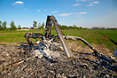 This Russian Mi-28 helicopter was shot down by the Ukrainian armed for...