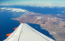 Departed Fuerteventura Airport and in the climb over the
Southern tip...