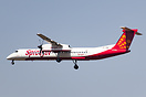 The first of high capacity Q400 having 90 seater capacity of SpiceJet