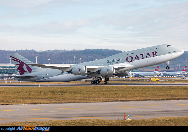 Left Zurich with 0 passengers after a night-stop. Boeing Business Jet 747 VIP