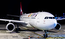 Qantas special 'Pride is in the air' livery applied to A330-200 VH-EBL...