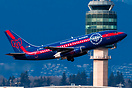 Nolinor's Montreal Alouettes livery on their Boeing 737-2R4CA.