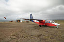 Clay airstrip on Saunders Island