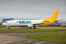 One of two Boeing 737-800s for India's Blue Dart Aviation recently eme...