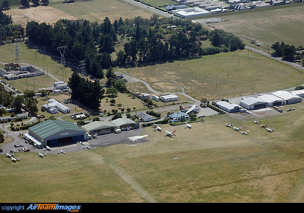 An aerial view of Omaka Aerodrome Omaka Aerodrome