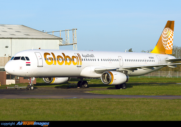 Ex- Avianca A321 N729AV has emerged from Airbourne Colours paintshop wearing this Global livery, an apparent new airline of Iraq Airbus A321-231