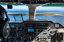 Lining up on a long-final for North Ronaldsay's RW10 after the 15 minu...