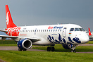 Buta Airways Embraer 190 VP-BRV arrived at East Midlands to be painted...