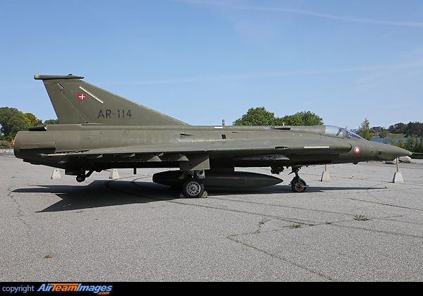 On display at the Flyhistorisk Museum. Saab RF-35XD Draken