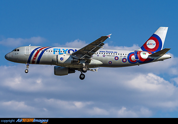 leased from Jordan Aviation in their basic colourscheme this Airbus A320-200 is the oldest active Airbus A320 in 2023. Build in 1988 Airbus A320-211