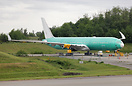 Emirates 777-9 unpainted in storage