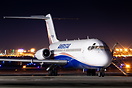 Parked on Apron 6 while awaiting a flow time into Las Vegas. The crew ...