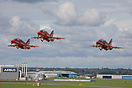 Red Arrows departing Hawarden for their display at Rhyl Airshow.
