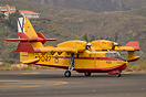 Air resources participated in the great fire on the island of Tenerife