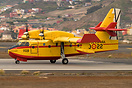 Air resources participated in the great fire on the island of Tenerife