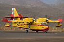 Air resources participated in the great fire on the island of Tenerife