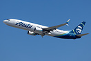N247AK Alaska Airlines Boeing 737-990ER(WL) departing from Los Angeles...