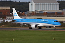 KLM ERJ-190 utilizing the full length of the recently completed runway...
