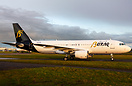 Version 2 of Buraq Air's new livery, which includes black tail and win...