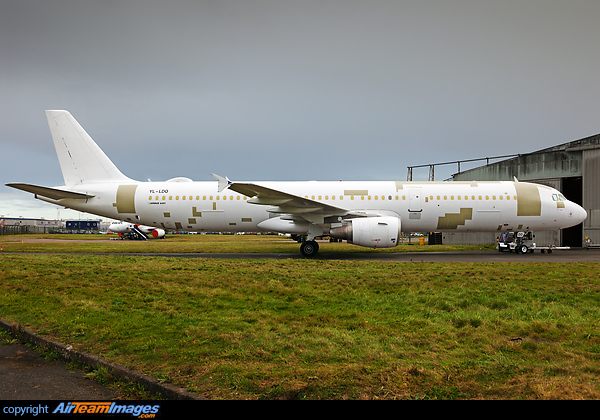 Following conversion to freighter in China, A321 YL-LDO arrived at East Midlands for painting into SmartLynx Cargo's livery Airbus A321-211(P2F)