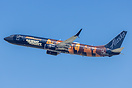 N492AS Alaska Airlines Boeing 737-990ER(WL) Departing Los Angeles Inte...