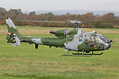 Farewell tour for the UK Army Gazelles, which are soon to be retired.
