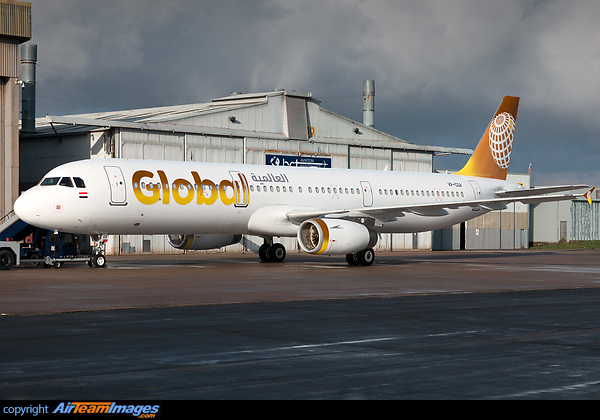 Ex- Nordwind A321, VP-CGA, has recently been painted into the livery of Global, a new Iraqi airline Airbus A321-231