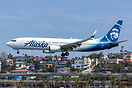 N565AS Alaska Airlines Boeing 737-890(WL) landing at San Diego SAN (KS...