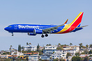 N8765Q Southwest Airlines Boeing 737-8 MAX landing at San Diego SAN (K...