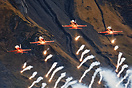 Patrouille Suisse at Axalp 2023 with flares