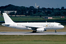 Incomplete first livery with arabian titles on starboard