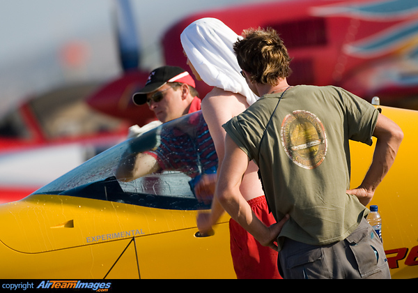 A good wash after a flight is mandatory. World Unlimited Aerobatic Championships 2007. XtremeAir Sbach 300