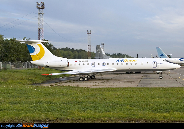 first and only Tupolev TU134 with full Air Union colours Tupolev - Tu-134