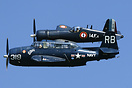 Formation flying with a F4U7 Corsair (F-AZYS)