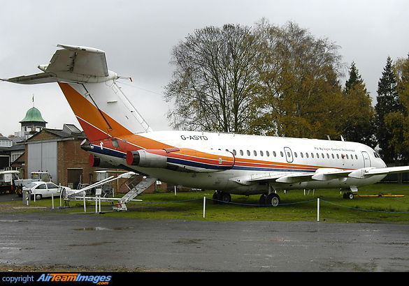 Displayed at the Brooklands Aviation Museum, based on the site of the old Vickers/BAC factory at Weybridge. BAC One-Eleven-400
