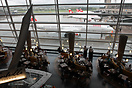 Inside the "Airside Center" having a view onto the A pier