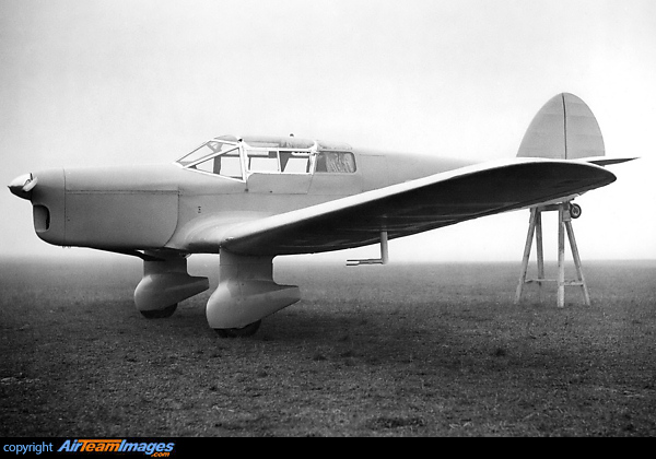 Photo taken circa 1938. Percival V10 Vega Gull