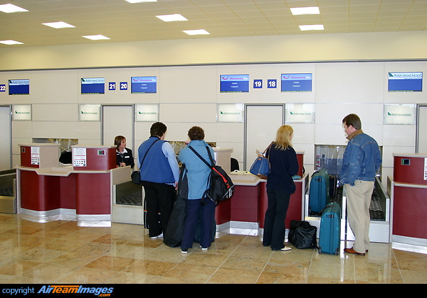 Passengers check-in for the first flights at Robin Hood Airport Robin Hood Airport