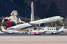 Rotation in front of the Luxor casino