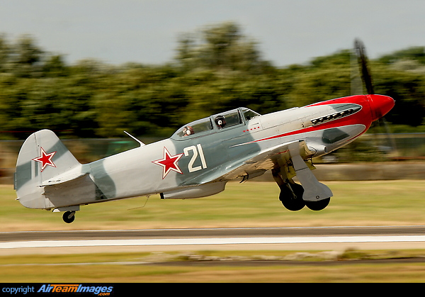 This Yakovlev - Yak-3 departs LCY during the 2008 'Fun Day'. Yakovlev Yak-3UA
