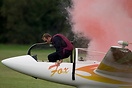 Mike Newman completes his superb display with smoke to spare