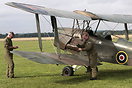 Pre flight checks before continuing on the Moth Tour 2008