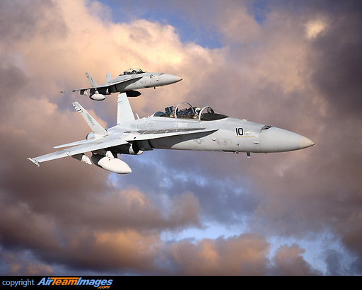 Composite image. F/A-18 Hornet