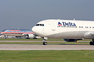 Delta and American B767's waiting to depart at Manchester